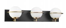 Vinci Lighting Inc. VL1002-3AB/BK - Ricci Vanity Wall Aged Brass/Black