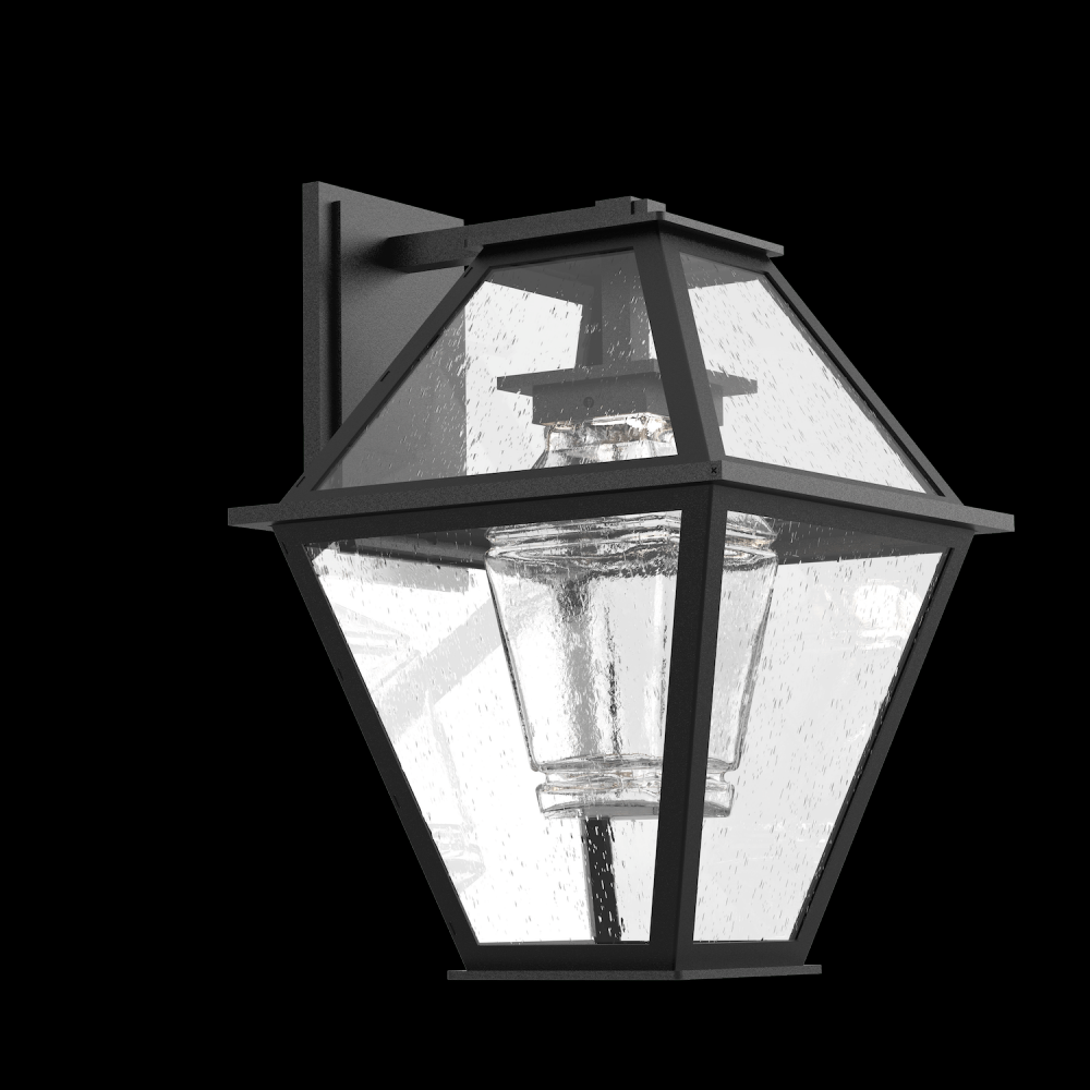 Terrace Nested Lantern-Textured Black-Glass