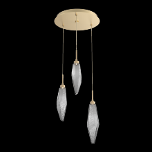 Hammerton CHB0050-03-GB-CS-C01-L3 - Rock Crystal Round 3pc Multi-Pendant