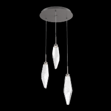 Hammerton CHB0050-03-GP-CC-C01-L1 - Rock Crystal Round 3pc Multi-Pendant