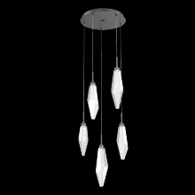 Hammerton CHB0050-05-GP-CC-C01-L1 - Rock Crystal Round 5pc Multi-Pendant