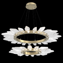 Hammerton CHB0050-2T-GB-CC-CA1-L1 - Rock Crystal Two-Tier Radial Ring