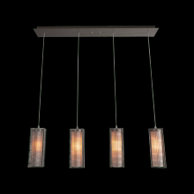 Hammerton PLB0020-09-BB-F-C01-L1 - Downtown Mesh w/Glass Linear Pendant Chandelier