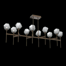 Hammerton PLB0039-69-FB-S-001-L3 - Gem Linear Belvedere Suspension-69-Flat Bronze