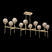 Hammerton PLB0039-69-GB-B-001-L3 - Gem Linear Belvedere Suspension-69-Gilded Brass