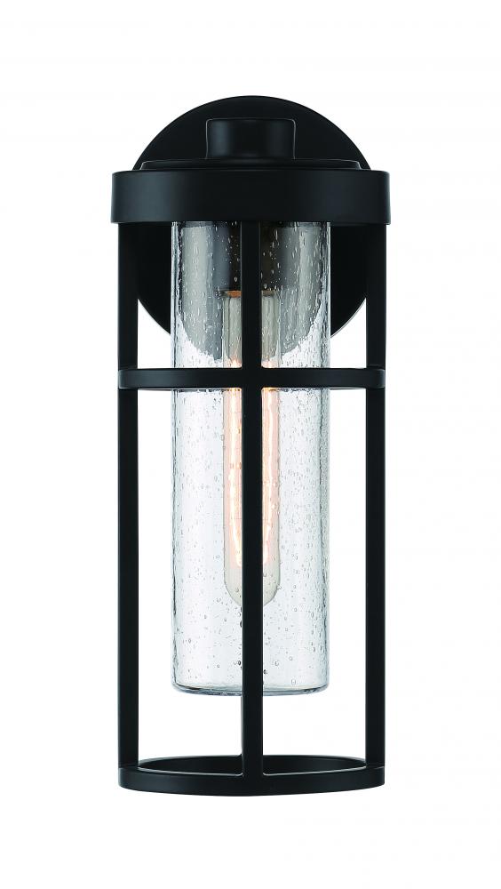 Encompass 1 Light Small Outdoor Wall Lantern in Midnight