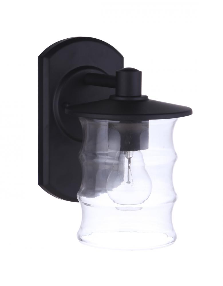 Canon 1 Light Small Outdoor Wall Lantern in Midnight