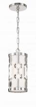 Crystorama 2260-PN - Libby Langdon Jennings 1 Light Polished Nickel Mini Pendant