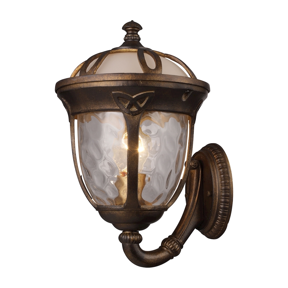 One Light Hazelnut Bronze Wall Lantern