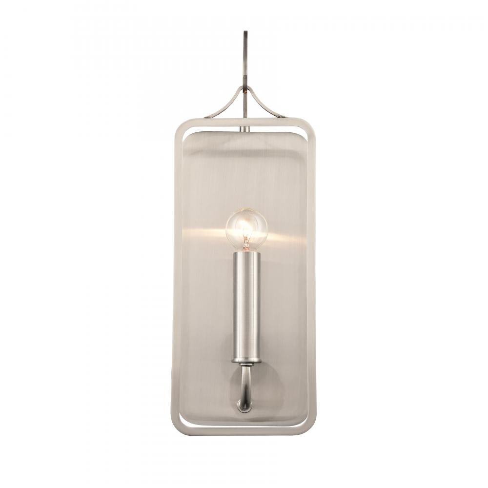 Merge 15'' High 1-Light Sconce - Satin Nickel