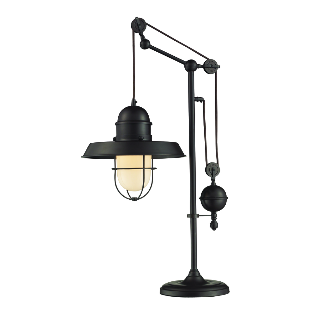 Farmhouse Adjustable Table Lamp in Oil Rubbed Bronze