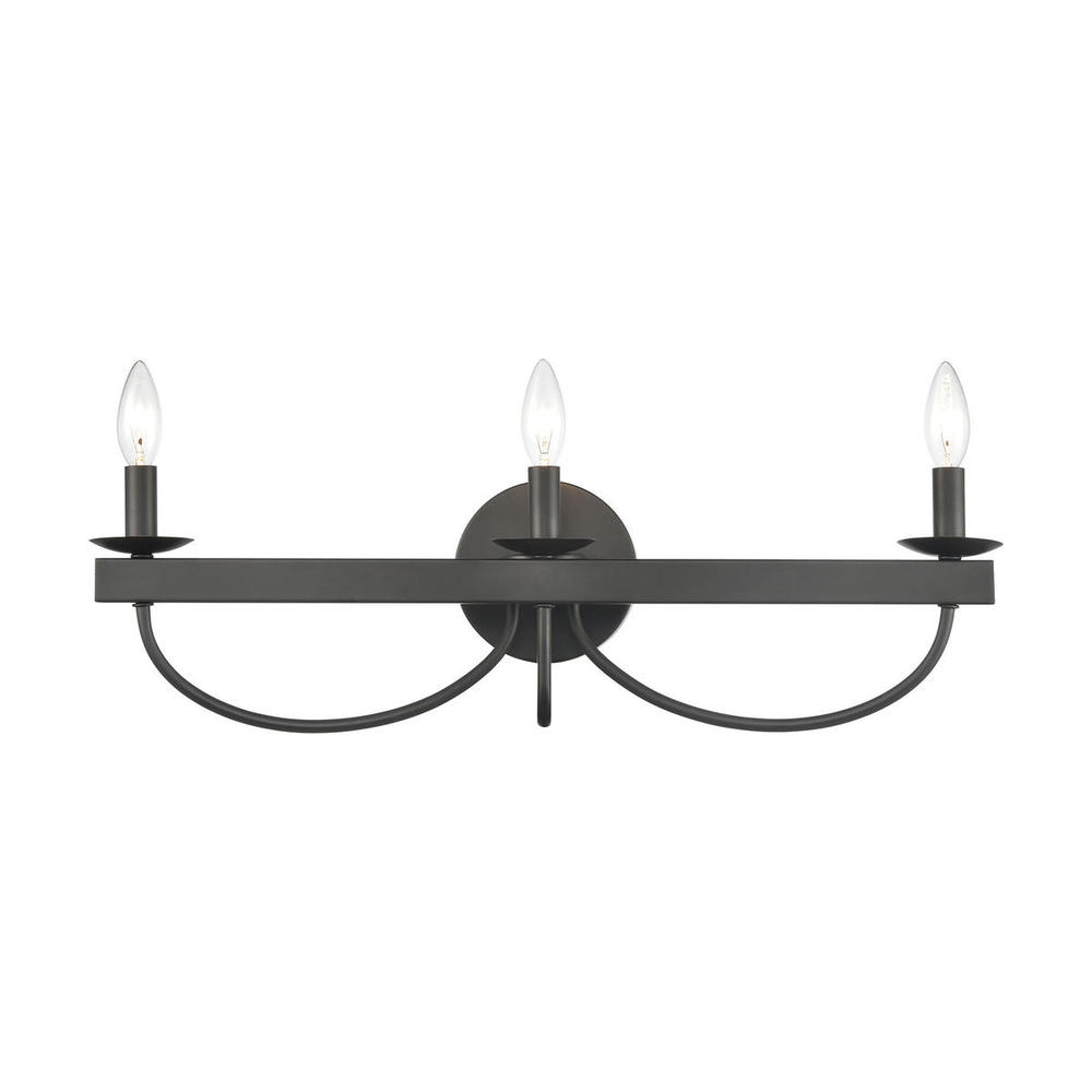 Williamson 3-Light Vanity Light in Black