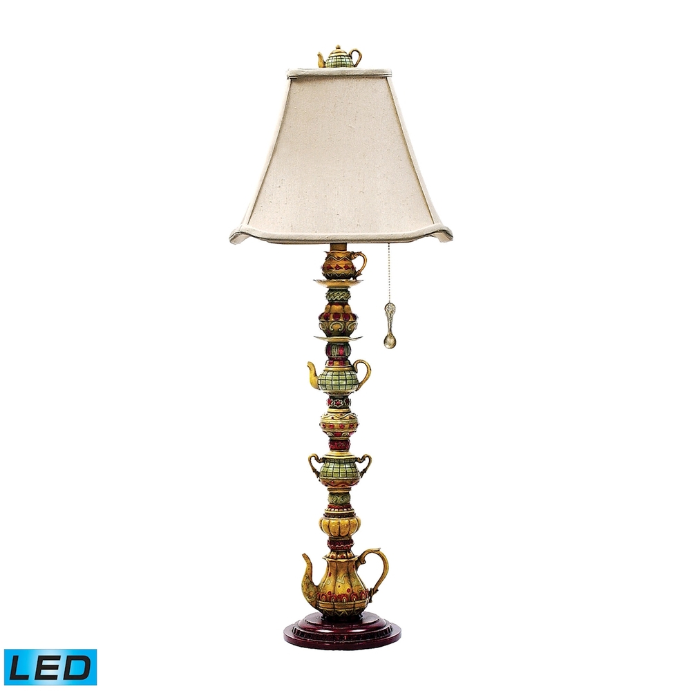 Tea Service Candlestick Table Lamp - LED