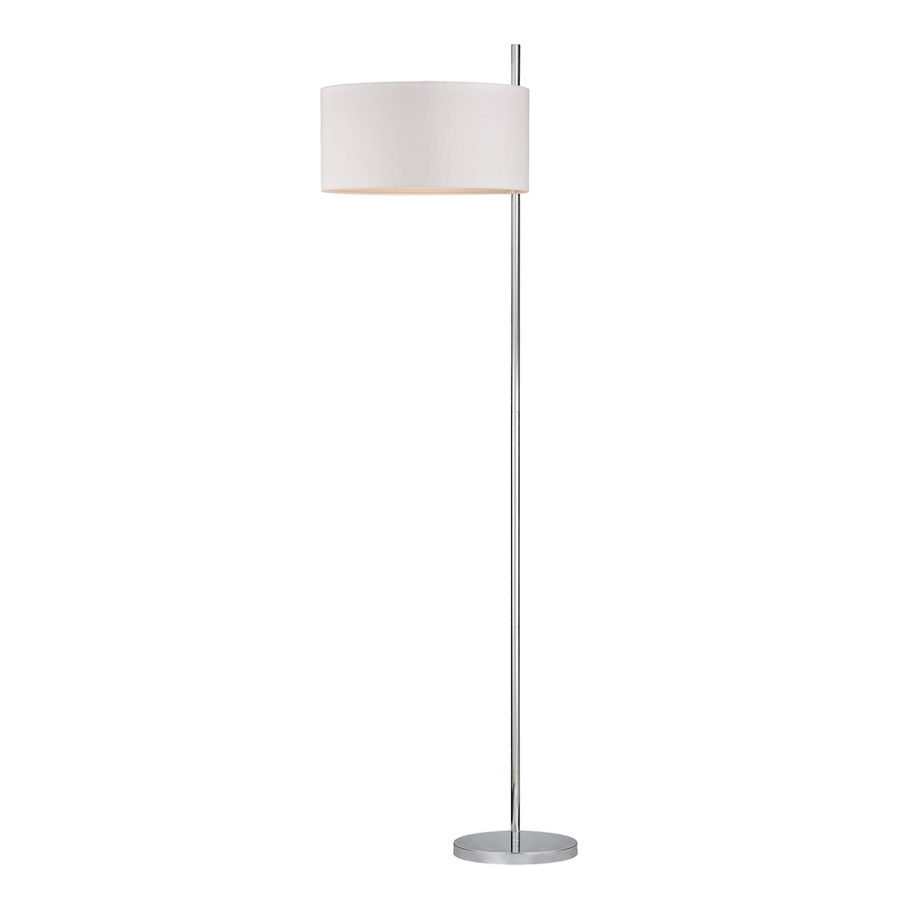 Attwood Floor Lamp in Polished Nickel