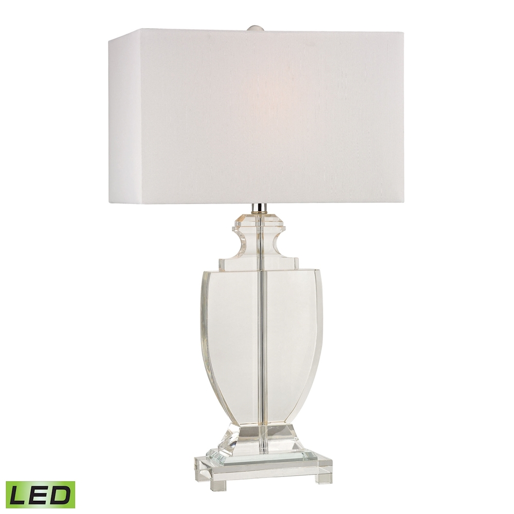 Avonmead Solid Clear Crystal Table Lamp - LED