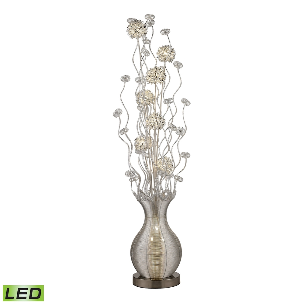 Union Town Floor Lamp in Silver - Integrated LED