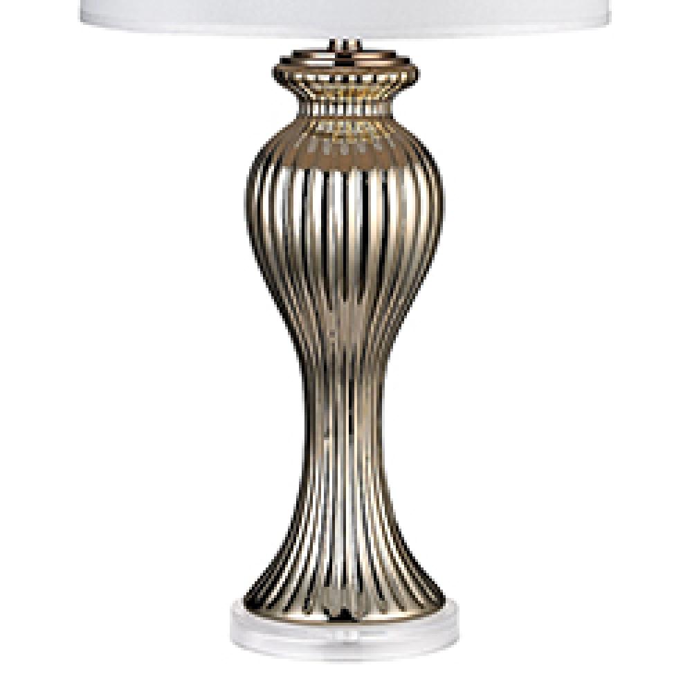 Ribbed Tulip Table Lamp In Gold - Base Only