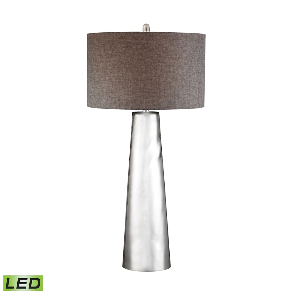 Tapered Cylinder Mercury Glass Table Lamp - LED