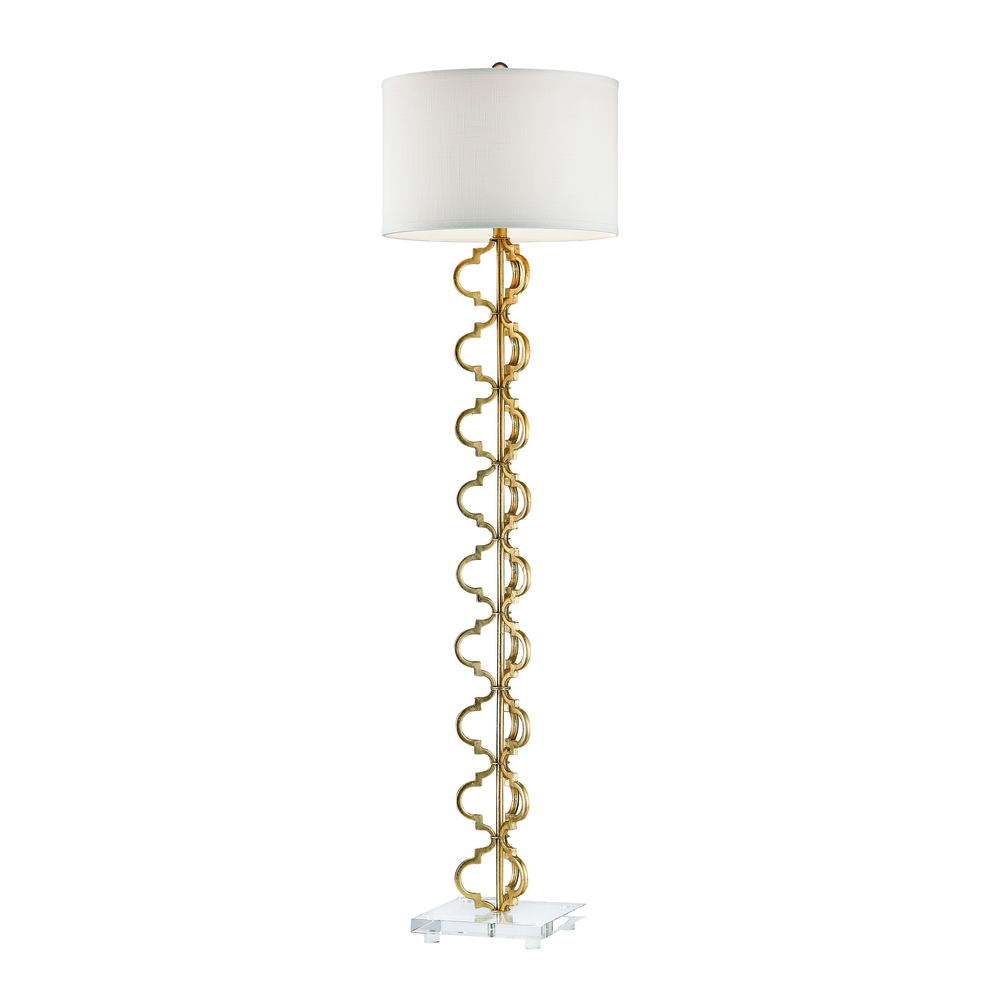 Castile Floor Lamp in Gold Leaf