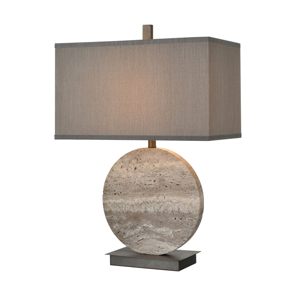 Vermouth Table Lamp in Dark Dunbrook and Grey Stone