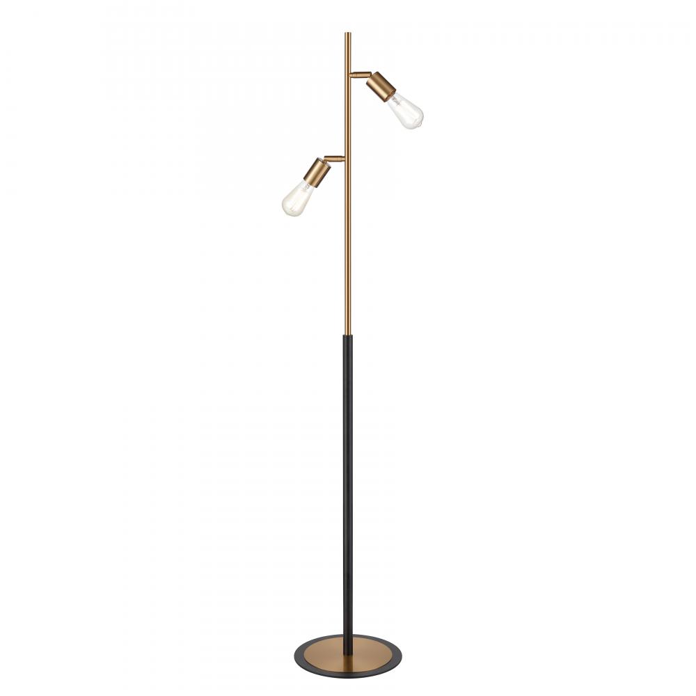 Kelston 62'' High 2-Light Floor Lamp - Matte Black