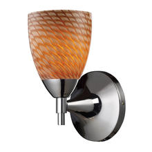 ELK Home Plus 10150/1PC-C - Celina 1-Light Wall Lamp in Polished Chrome with Coco Glass