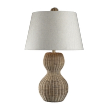 ELK Home Plus 111-1088 - Sycamore Hill Table Lamp in Rattan with Natural Linen Shade