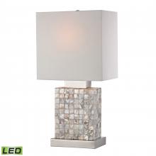 ELK Home Plus 112-1155-LED - Sterling 17'' High 1-Light Table Lamp - Chrome - Includes LED Bulb