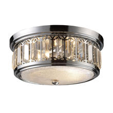 ELK Home Plus 11226/2 - Flushmounts 2-Light Flush Mount in Polished Chrome with Glass and Crystal