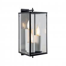 ELK Home Plus 1151-MB-CL - Back Bay 24.5'' High 3-Light Outdoor Sconce - Matte Black