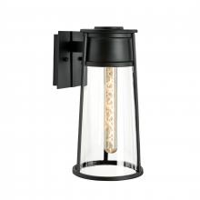 ELK Home Plus 1245-MB-CL - Cone 17'' High 1-Light Outdoor Sconce - Matte Black