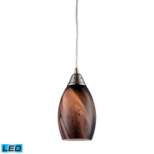 ELK Home Plus 31133/1RCK-LED - 1- Light Pendant in Satin Nickel - LED Offering Up To 800 Lumens (60 Watt Equivalent) with Full Rang