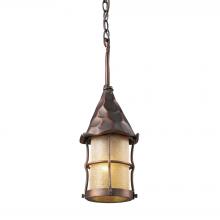 ELK Home Plus 388-AC - Rustica 1-Light Outdoor Pendant in Antique Copper