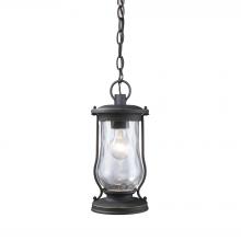 ELK Home Plus 43017/1 - Farmstead 1-Light Outdoor Hanging Lantern in Matte Black