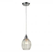 ELK Home Plus 46017/1 - Danica 1-Light Mini Pendant in Polished Chrome with Clear Glass