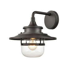 ELK Home Plus 46071/1 - Renninger 1-Light Outdoor Sconce in Oil Rubbed Bronze with Clear Glass