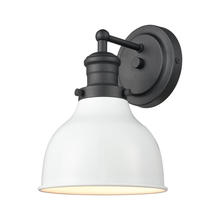 ELK Home Plus 47530/1 - Haralson 1-Light vanity light in  Charcoal / Enamel White