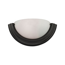 ELK Home Plus 5151WS/10 - Thomas - 1-Light Wall Sconce in OILED RUBBED BRONZE with White Glass