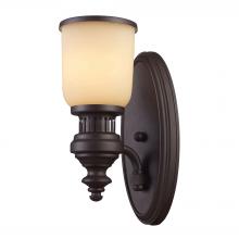 ELK Home Plus 66130-1 - Chadwick 1-Light Wall Lamp in Oiled Bronze with Off-white Glass