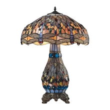 ELK Home Plus 72079-3 - Dragonfly Collection 2-Light Table Lamp in Dark Bronze