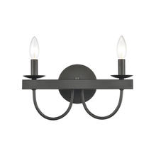 ELK Home Plus 75074/2 - Williamson 2-Light Vanity Light in Black