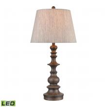 ELK Home Plus 77179-LED - Rhinebeck 30'' High 1-Light Table Lamp - Aged Wood - Includes LED Bulb