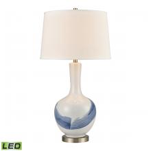 ELK Home Plus 77187-LED - Kircubbin 32'' High 1-Light Table Lamp - Blue - Includes LED Bulb