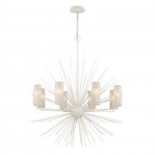 ELK Home Plus 82088/8 - Sea Urchin 34'' Wide 8-Light Chandelier - White Coral