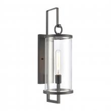 ELK Home Plus 89493/1 - Hopkins 24'' High 1-Light Outdoor Sconce - Charcoal Black