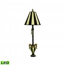 ELK Home Plus 91-234-LED - Carnival Stripe 32'' High 1-Light Table Lamp - Antique Black - Includes LED Bulb