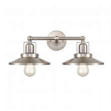 ELK Home Plus 96141/2 - English Pub 2 light vanity light in Satin Nickel