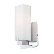 ELK Home Plus BV281-10-15 - Moderno 1-Light Wall Lamp in Chrome with Rectangular White Opal Glass