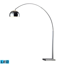 ELK Home Plus D1428-LED - Penbrook Arc Floor Lamp in Silver Plate with White Marble Base - LED