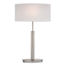 ELK Home Plus D2549 - Port Elizabeth Table Lamp in Satin Nickel with White Shade